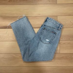 joes ripped blue jeans